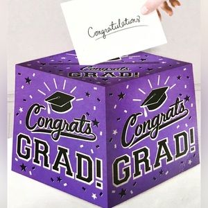 NIP CONGRATS GRAD Cardholder Box 12" x 12" x 12" Graduation Party Card $ Holder